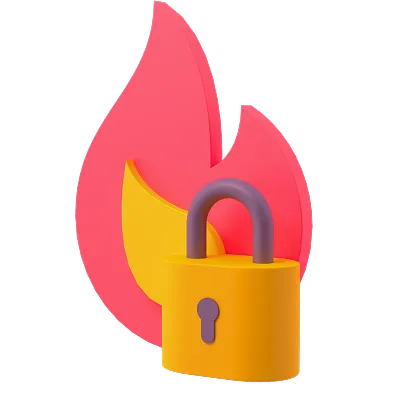 defense-lock-fire icon