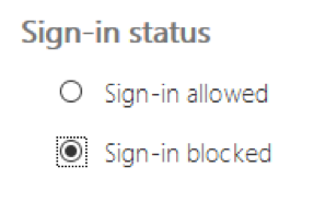 block sign in Office 365 hybrid configuration