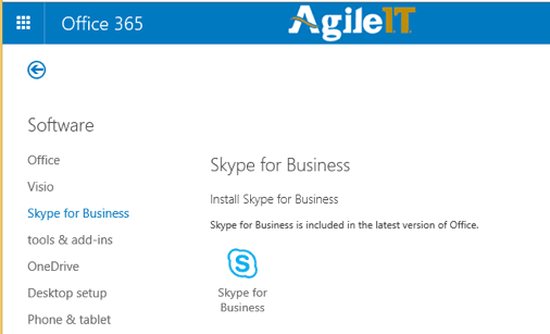 install skype for business