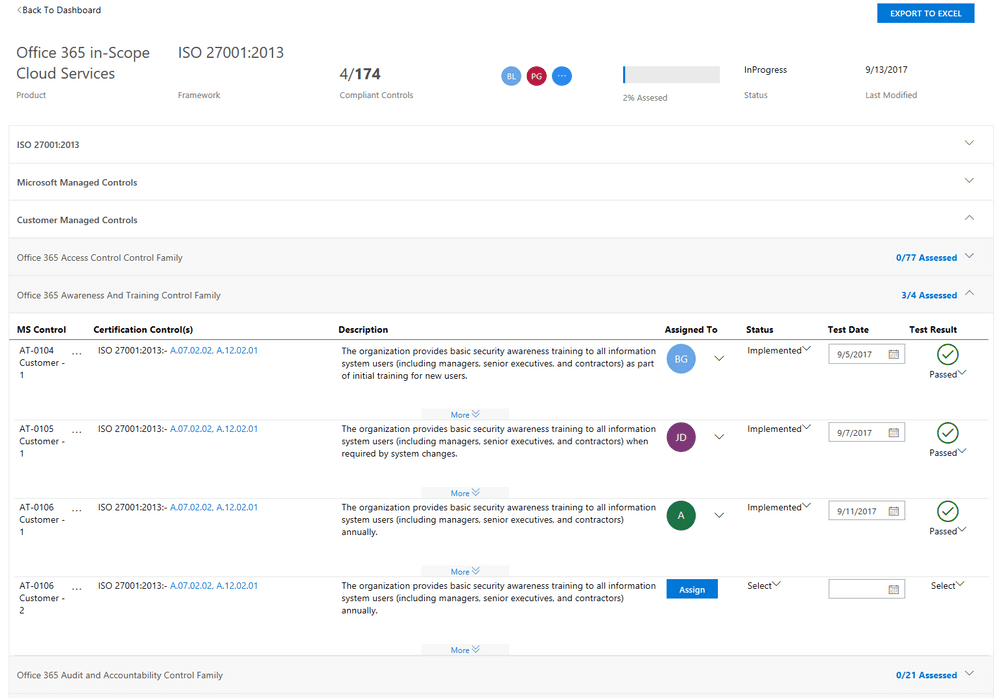 Control management tool for customer-managed controls