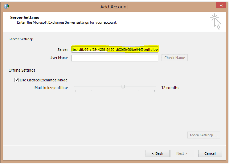 configure outlook for office 365 without autodiscover