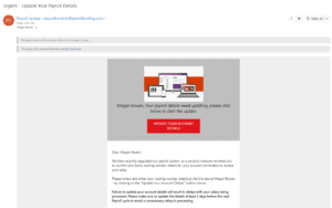 Phishing Attack Simulator Email