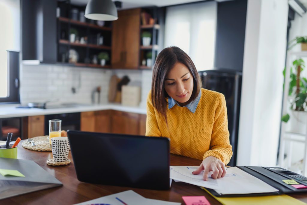 a remote worker with her own identity to access company's data.