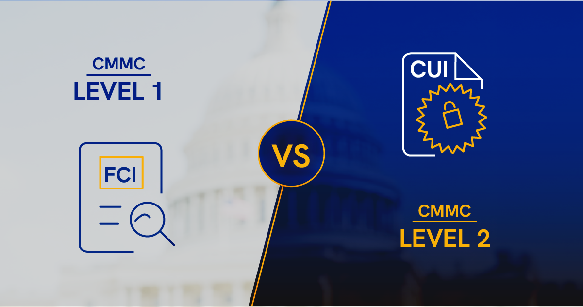 CMMC Level 1 vs Level 2