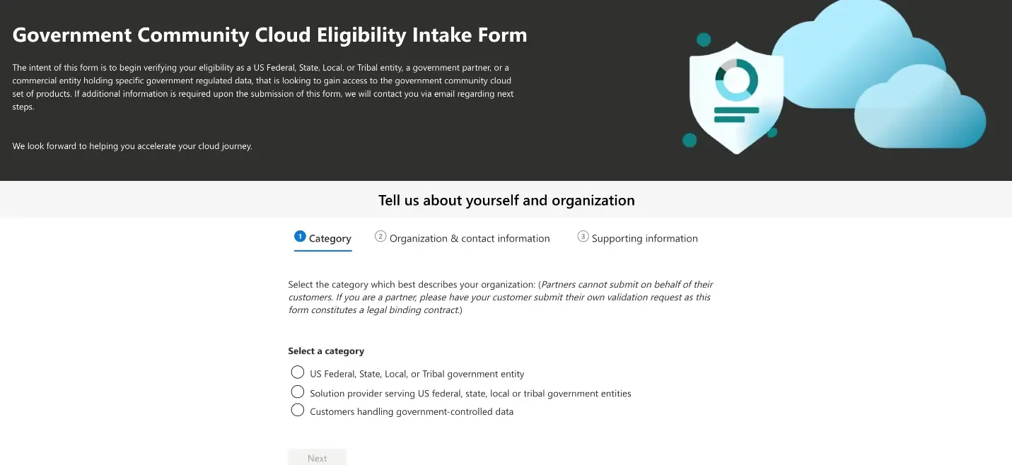 Microsoft Government General Validation